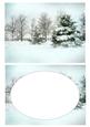 A5 Insert with Snow Scene for Cute Seals