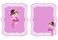 Cute Pink Faerie with Pink Roses A5 Insert