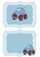 Toony Blue Beetle Car A5 Insert