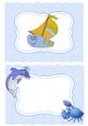Dolphin with Toony Boat A5 Insert