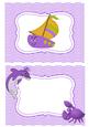 Dolphin with Toony Purple Boat & Crab A5 Insert