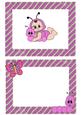 Wiggle Worm Baby in Pink A5 Insert