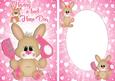 Having a Bad Hare Day! Cute Bunny Card & Insert
