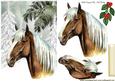 Beautiful Palamino Horse in the Snow