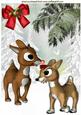 Rudey & Girlfriend in Snow A4