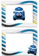 Blue Toony Face Truck, A5 Insert