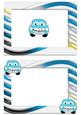 On the Road Blue Toony Car A5 Insert