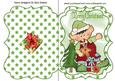Santas Elf with Presents Bracket Card
