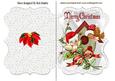 Robins in a Birdhouse with Bow Bracket Card