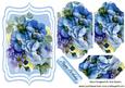 Blue Flower Arrangement Bracket Pyramids