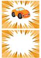 Orange Toony Cars in Funky Orange Frame A5 Insert