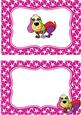 Funky Coloured Toony Dog in Star Frame A5 Insert