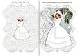 Pretty Lady in White Dress in the Snow Bracket Card