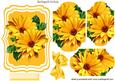 Pretty Yellow Sunflowers Bracket Pyramids