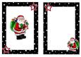 Illuminated Santa in Starry Frame A5 Insert