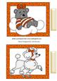 Cute Orange Sleeping Bear on a Cloud & Poodle Toppers