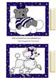 Cute D/blue Sleeping Bear on a Cloud, & Poodle Toppers