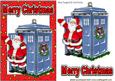 Santa Who in His Tardis in Red Star Frame