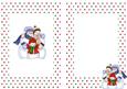 The Snowman Family with Big Red Bow A5 Insert