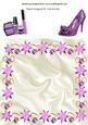 Glitter Purple Laptop, & Shoe 8x8 Insert