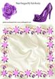 Purple Basque and Sparkle Shoes 8x8 Insert