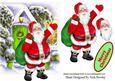 Lovely Santa with Sack of Goodies in the Snow