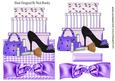 Purple Shoe and Makeup Over the Edge Card