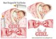Sleeping Baby Girl with Her Bottle Over the Edge Crd