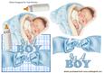 Sleeping Baby Boy with His Bottle, Over the Edge Crd