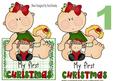 My First Christmas Baby Girl Over the Edge Crd