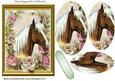 Palomino Horse with Roses Oval Pyramids