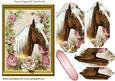 Palomino Horse with Roses Bracket Pyramids