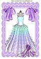 Pretty Rainbow Lilac Party Dress, & Shoes A4
