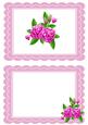 Pretty Pink Roses and Hearts A5 Insert