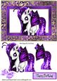 Cute Purple Fantasy Horse with Butterfly Wings