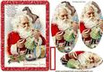 Vintage Santa Painting Toys, Oval Pyramids