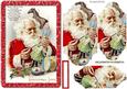 Vintage Santa Painting Toys, Bracket Pyramids