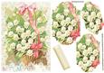 Basket of Lily of the Valley with Lace Bracket Pyramids