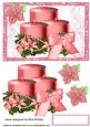 Pink Candles in Pink Glitter Frame