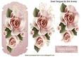 Peach Roses on a Plaque