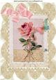 Pink Rose Topper with Crochet Lace A4