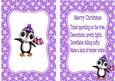 Cute Penguin in Hat and Scarf A5 Insert