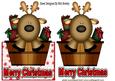 Reindeer in a Tub, Over the Edge Card