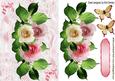 Cascading Pink Summer Roses on Lace with Bows