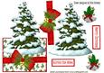Christmas Tree with Snow and Bells Over the Edge Crd