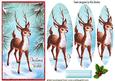 Pretty Deer in the Snow Oval Pyramids