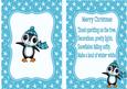 Little Penguin in Blue Bobble Hat A5 Insert