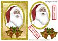 Lovely Santa with Bells Topper & Card