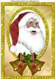 Lovely Santa with Bells Topper & Card A4