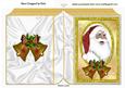 Lovely Santa with Bells, Folded Book